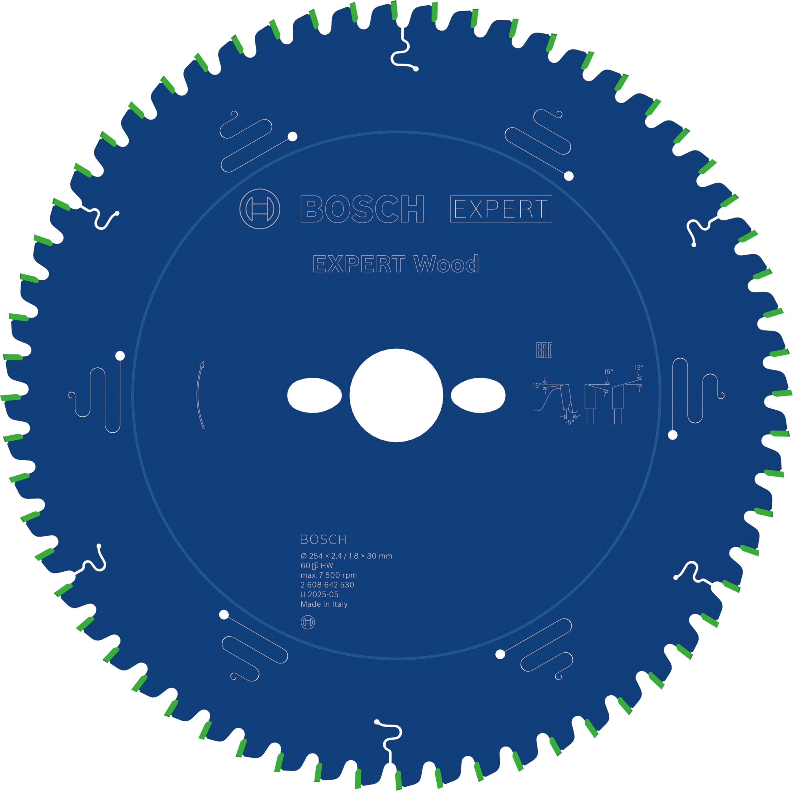 Bosch Expert for Wood 254 * 30 mm 60 Diş