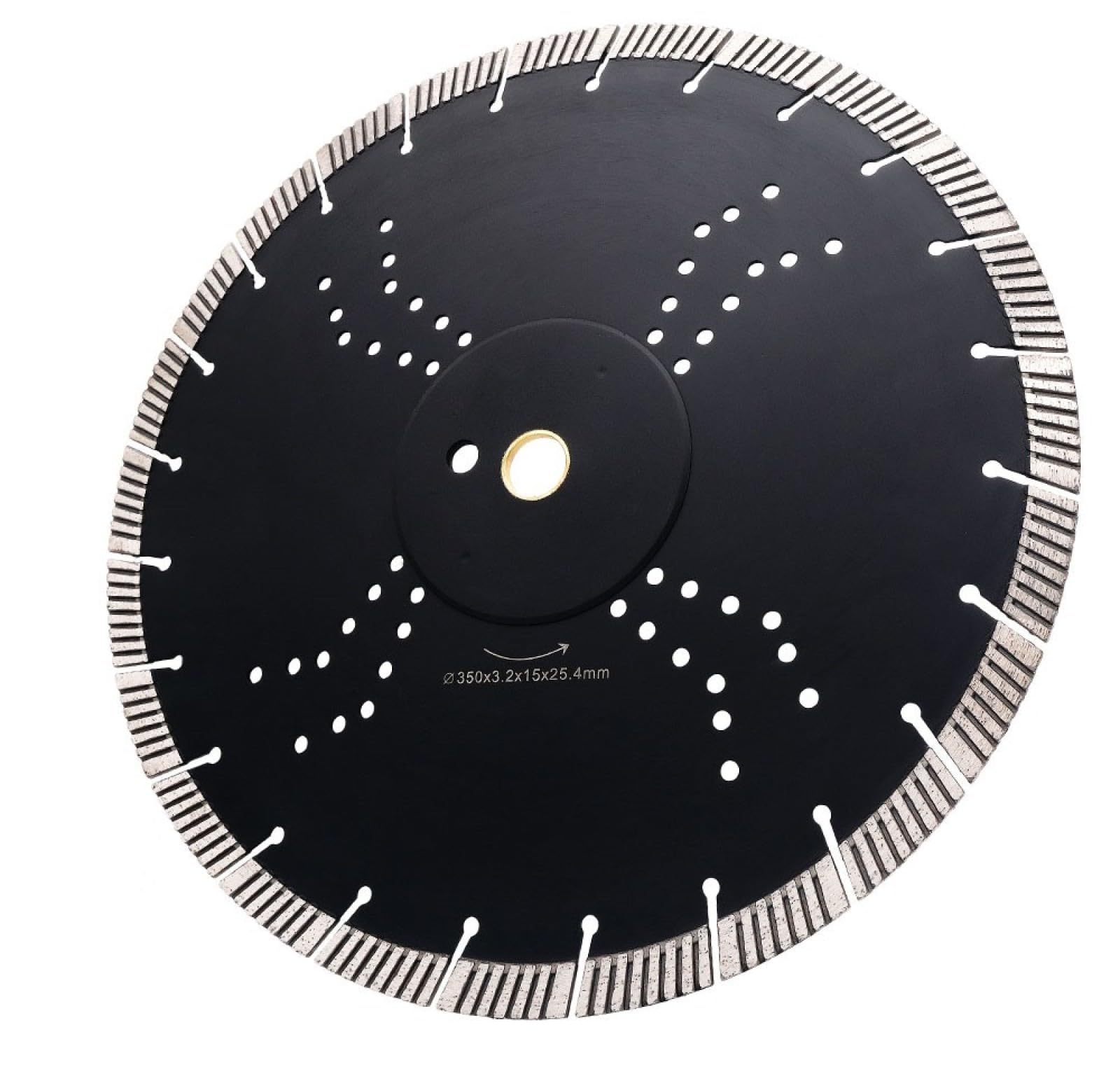 Diamentowa tarcza szlifierska do szlifierek, 14" 350MM Diamentowa Tarcza Tnąca Do Kamienia Granitu Marmuru Ceramiki Betonu Gorące Prasowane Spiekane Diamentowe Tarcze Tarczowe