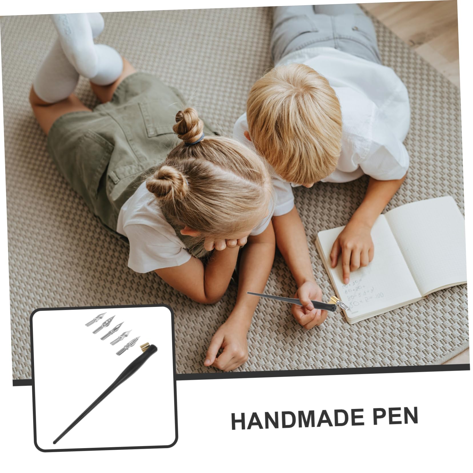 HOMSFOU 5 Sätze handgefertigter Kalligraphiestift Stifte feine Spitze Stilvoll verdrehte Kalligrafiestift zum Üben Kalligrafiestift als kreativer Unterschriftenstift Metall