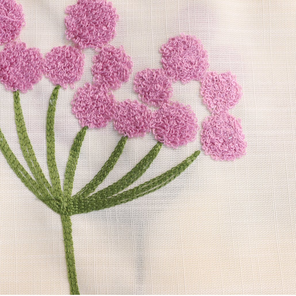 ANOHKI カフェカーテン（たんぽぽ白）