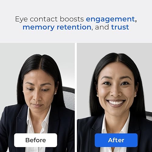 Miniatura 2 de Cámara iContact Pro 4K HD Webcam Pro con contacto visual, micrófono con cancelación de ruido (cámara Pro segura)