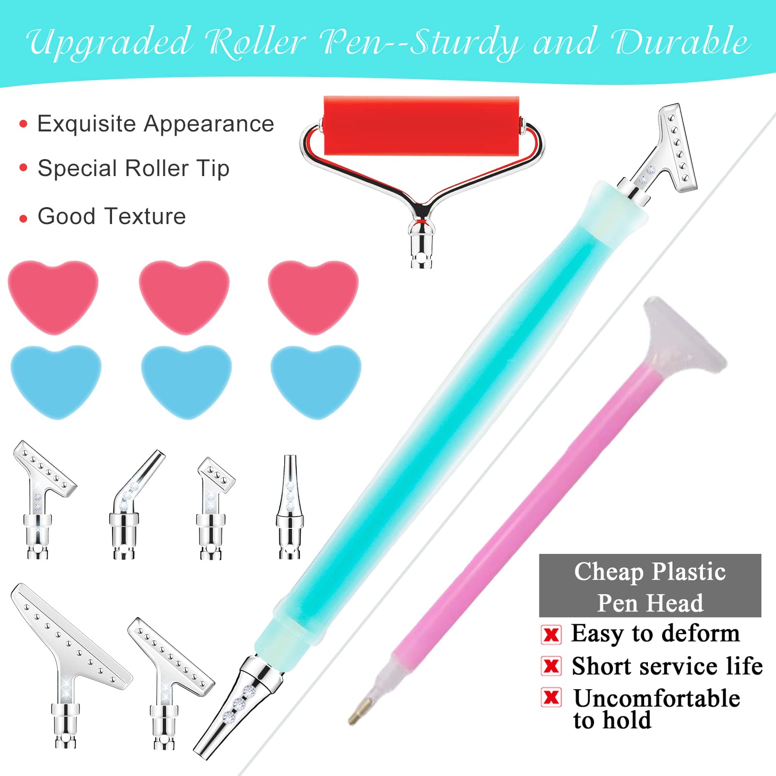 Sonsage Pointes Métalliques Pour Peinture Diamant - Stylo En