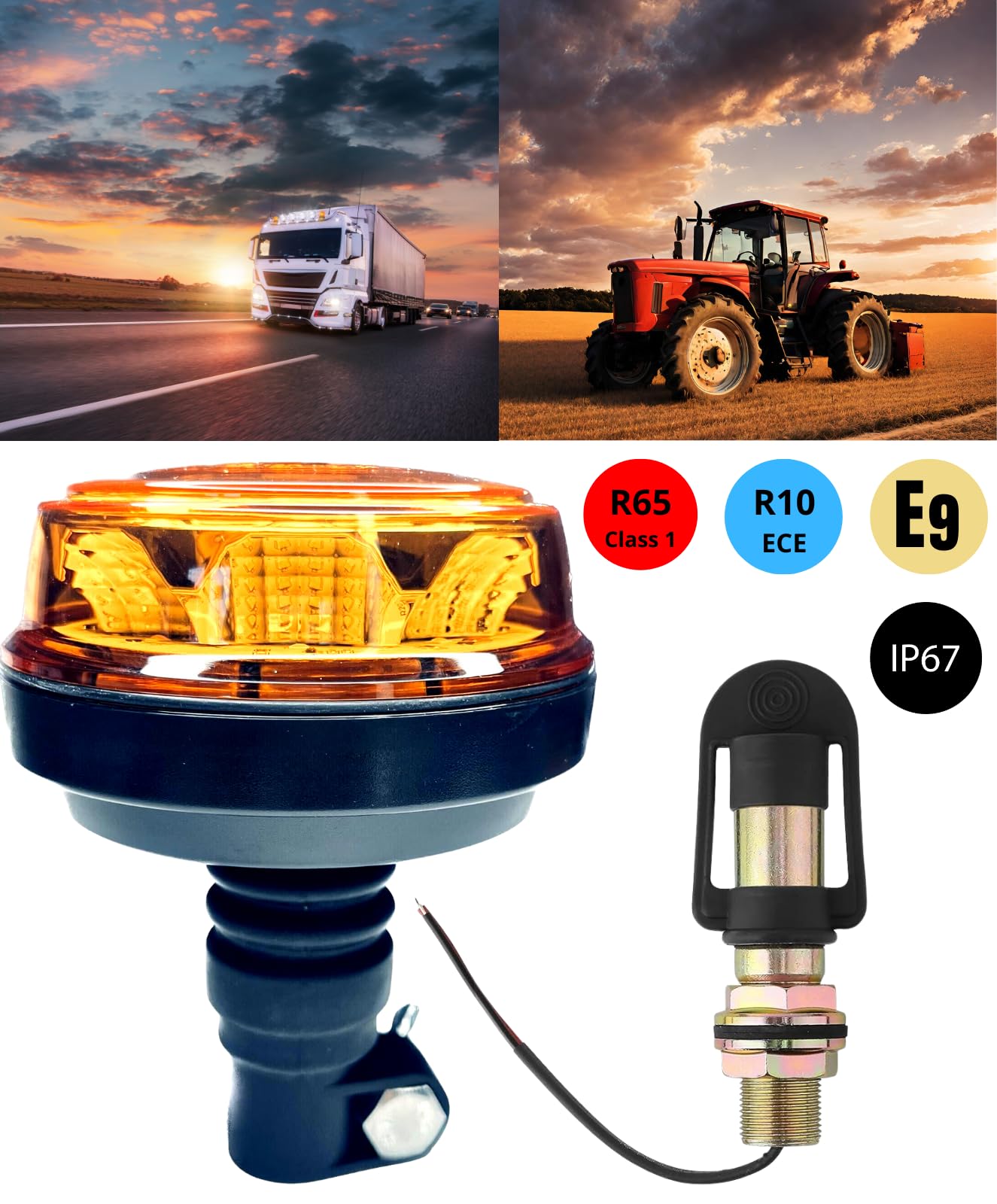 Luci Per Camion E Trattori Set 2 Luci LED Segnalazione - 4 - Foto 7