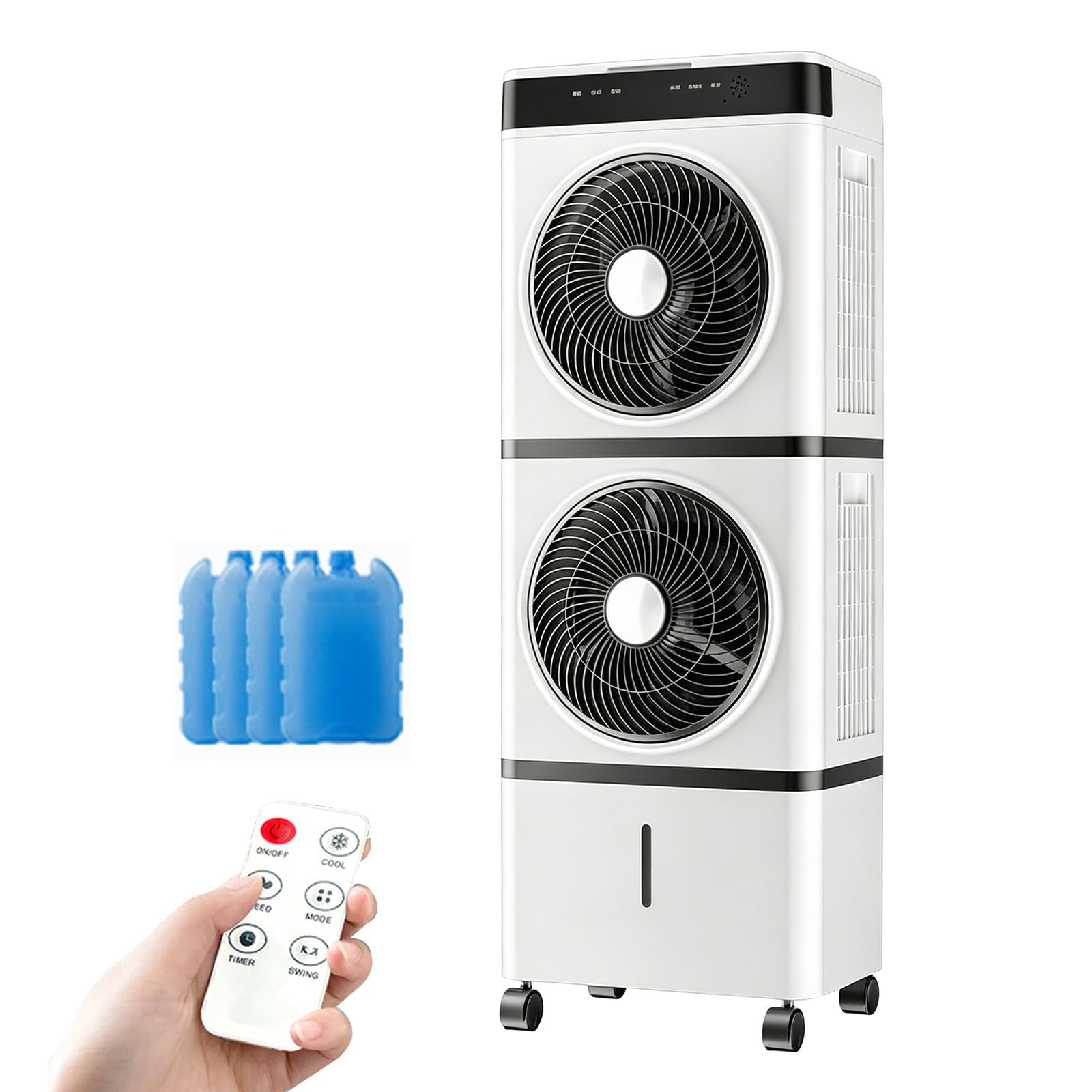 Djjyctnm One Color 3.7Gal Swamp Cooler Air Conditioner With Remote Control, 3 Speeds