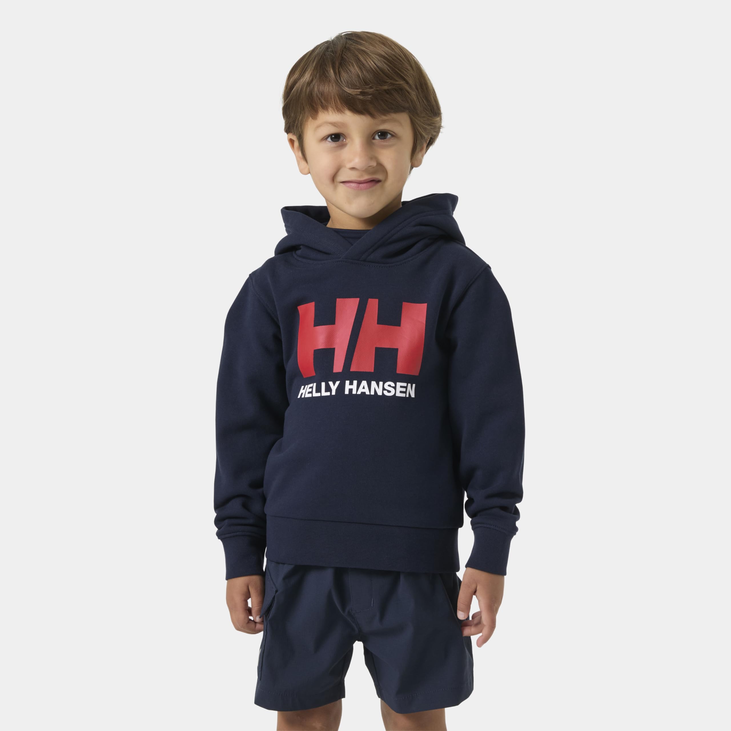 Helly Hansen Kinder Unisex K HH Logo Hoodie 2.0, Navy, 86
