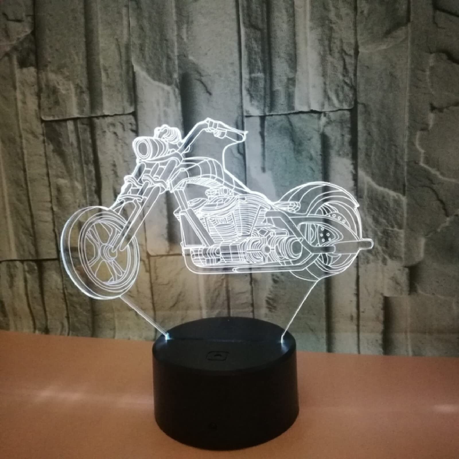 Luci notturne Luce notturna 3D Moto illusione Luci notturne a led Touch RGB Light Lampade da scrivania per camera da letto Lampada a luce a LED USB Lampe