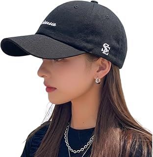 [G-tiamo] レディース キャップ 英字 ロゴ シンプル 綺麗め 深め 帽子 可愛い 後ろ アジャスター 調節 可 紫外線 UV カット 小顔