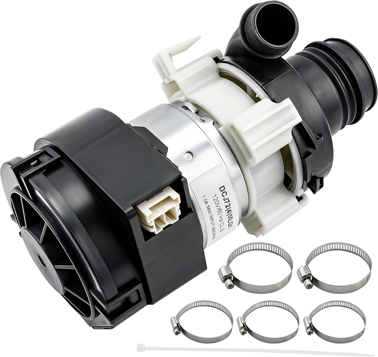 WD26X23258 Dishwasher Circulation Pump Assembly Compatible with ge Dishwasher: GDT605PMM0ES, GDT695SMJ0ES, GDF530PGM0BB, GDF630PSM0SS etc. Replace WD26X22285, WD26X22826, WD26X22518, EAP11772000 etc.