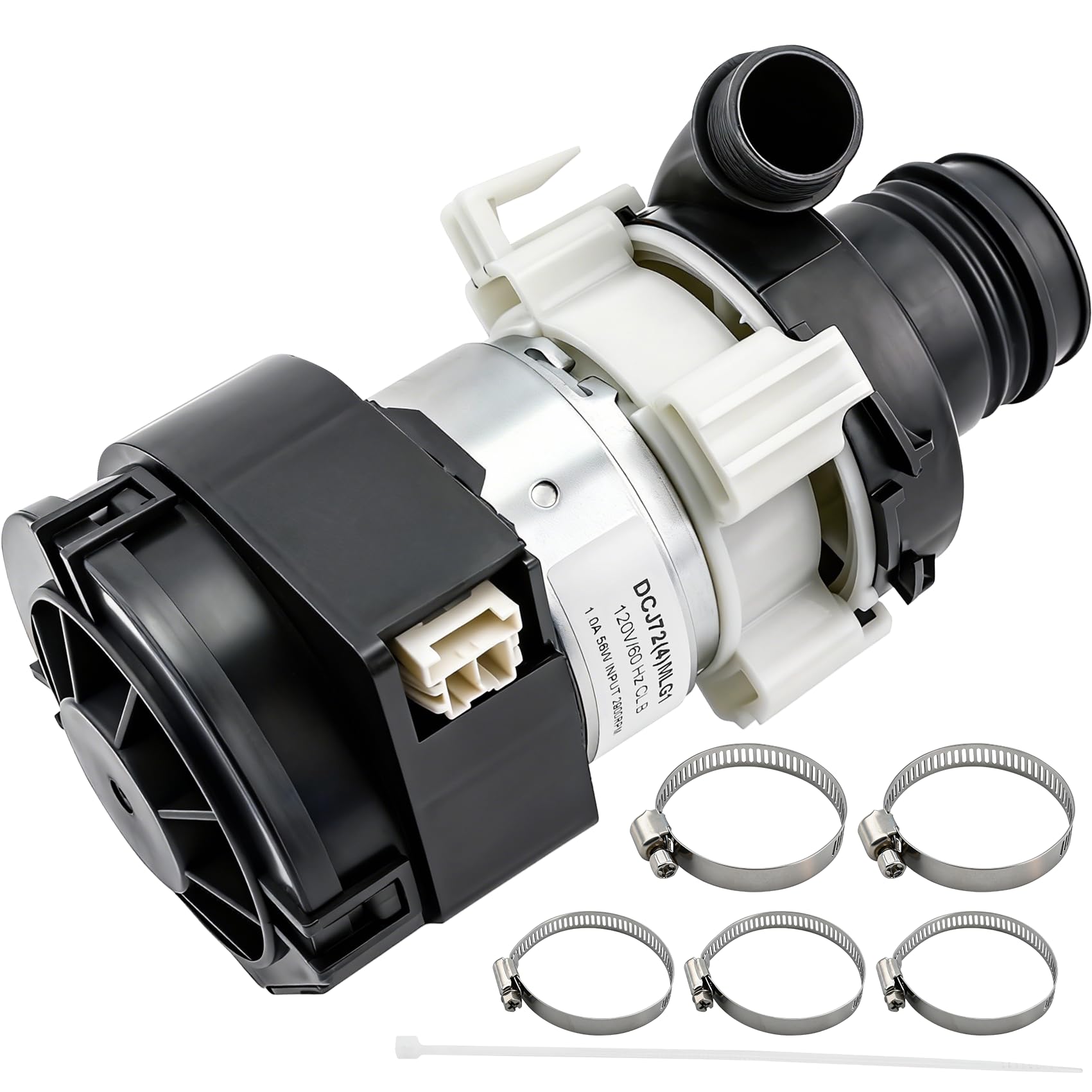Photo 1 of ***MISSING CLAMPS-SELLING AS IS *** B Dishwasher Circulation Pump Assembly Compatible with ge Dishwasher: GDT605PMM0ES, GDT695SMJ0ES, GDF530PGM0BB, GDF630PSM0SS etc. Replace WD26X22285, WD26X22826, WD26X22518, EAP11772000 etc.