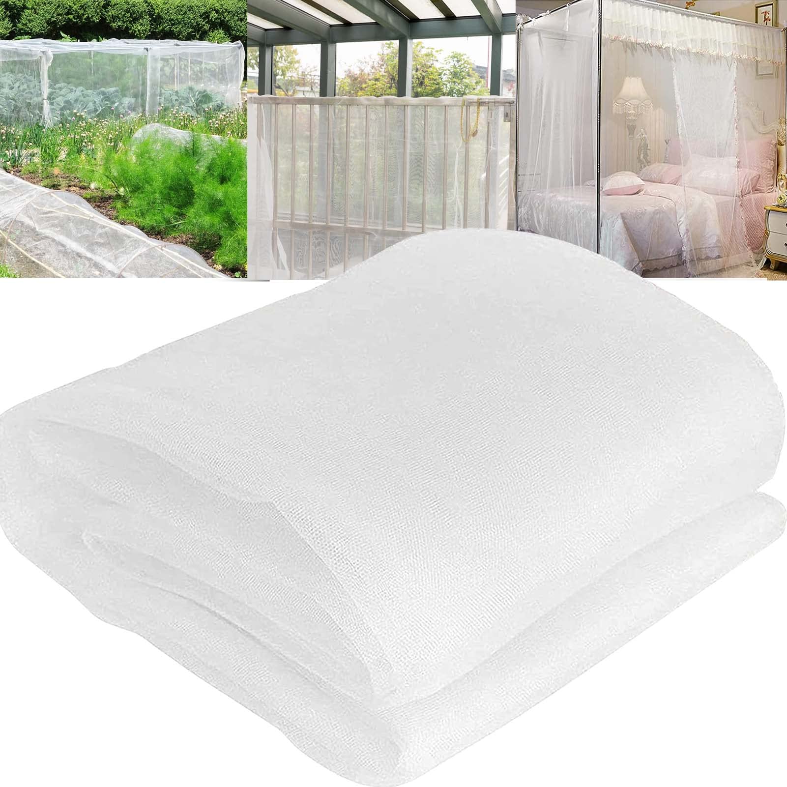 ZHJSHOU Insect Netting,Garden Insect Mesh Fine Mesh Netting,Plant Protective Netting,Barrier Anti Bird Fruit Netting for Vegetable Fruits Flowers Crops Protection(9x14m, 100 mesh)