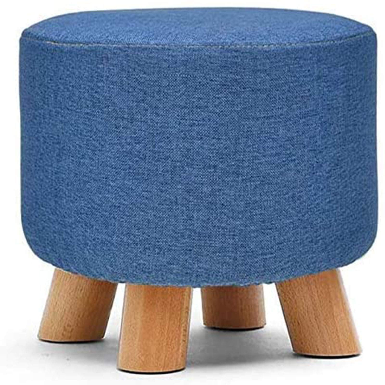 Pouf repose-pieds en bois pour salon et coin lecture cosy