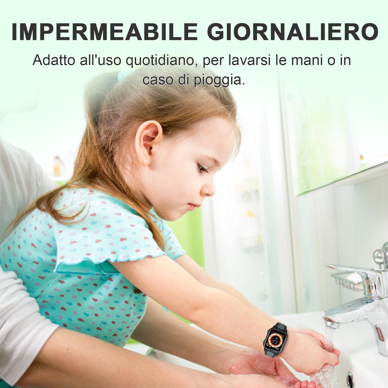 Orologio Intelligente per Bambini 4G Smartwatch Telefon Impermeabile con WiFi GPS SOS Controllo Genitori Videochiamata SMS Modalità Classe Rifiuto Chiamate Sconosciute Sveglia pre Ragazzi e Ragazze