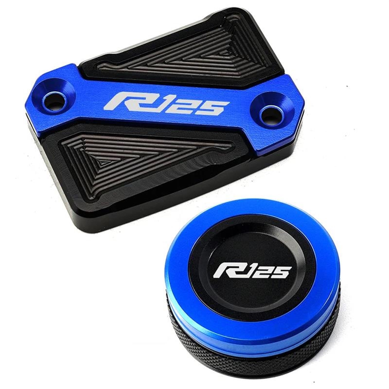 Depósito líquido de frenos YZFR125 con acabados de aluminio azul premium 5