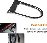 Vista 5 de RT-TCZ Cubierta del marco del panel de cambio de marchas, accesorios adhesivos compatibles con Ford Mustang 2015 2016 2017 2018 2019 2020 2021 2022