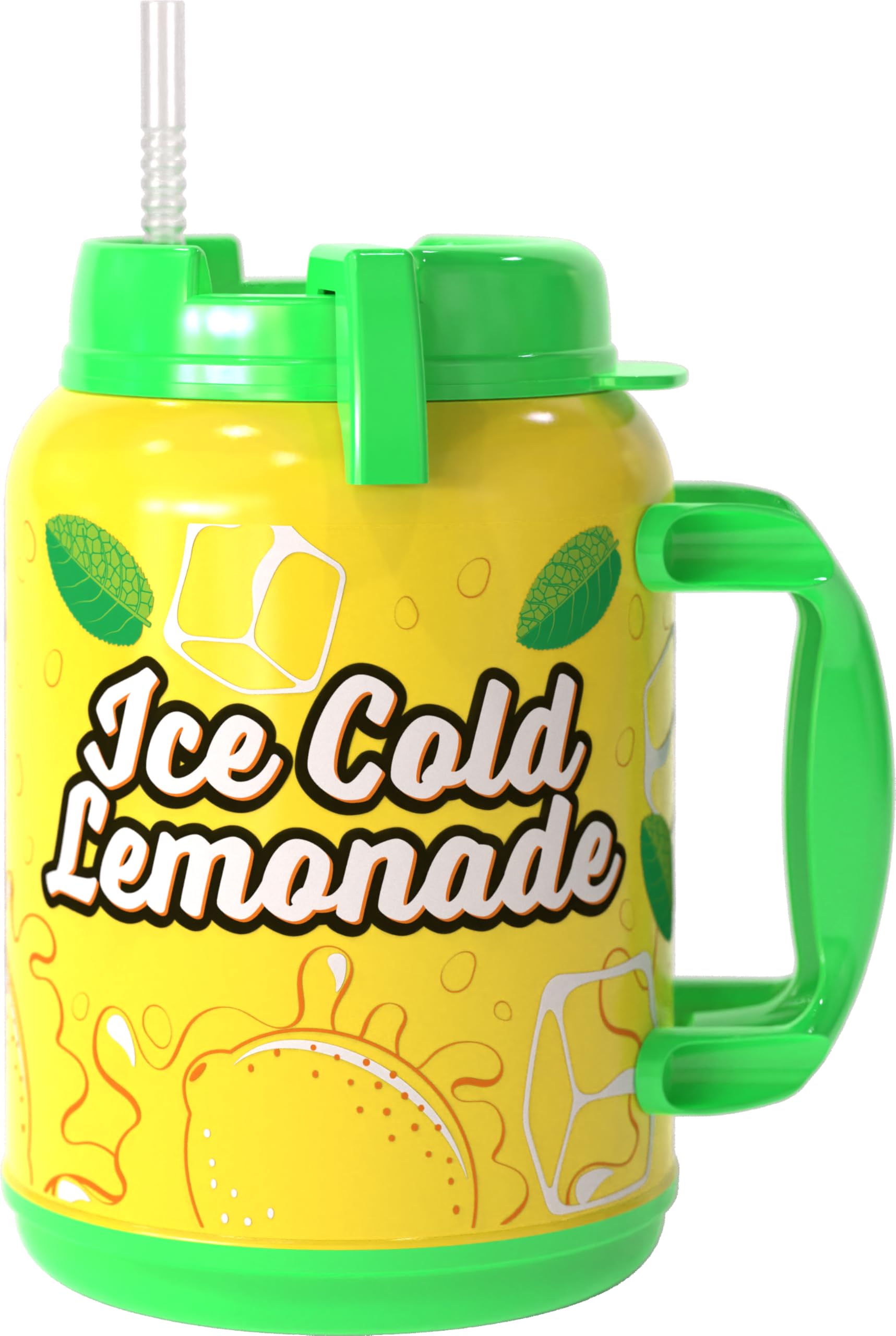 壷です Amazon.com: Mugs N Coffee 64 oz Travel Mug – Lemonade Mug – Double