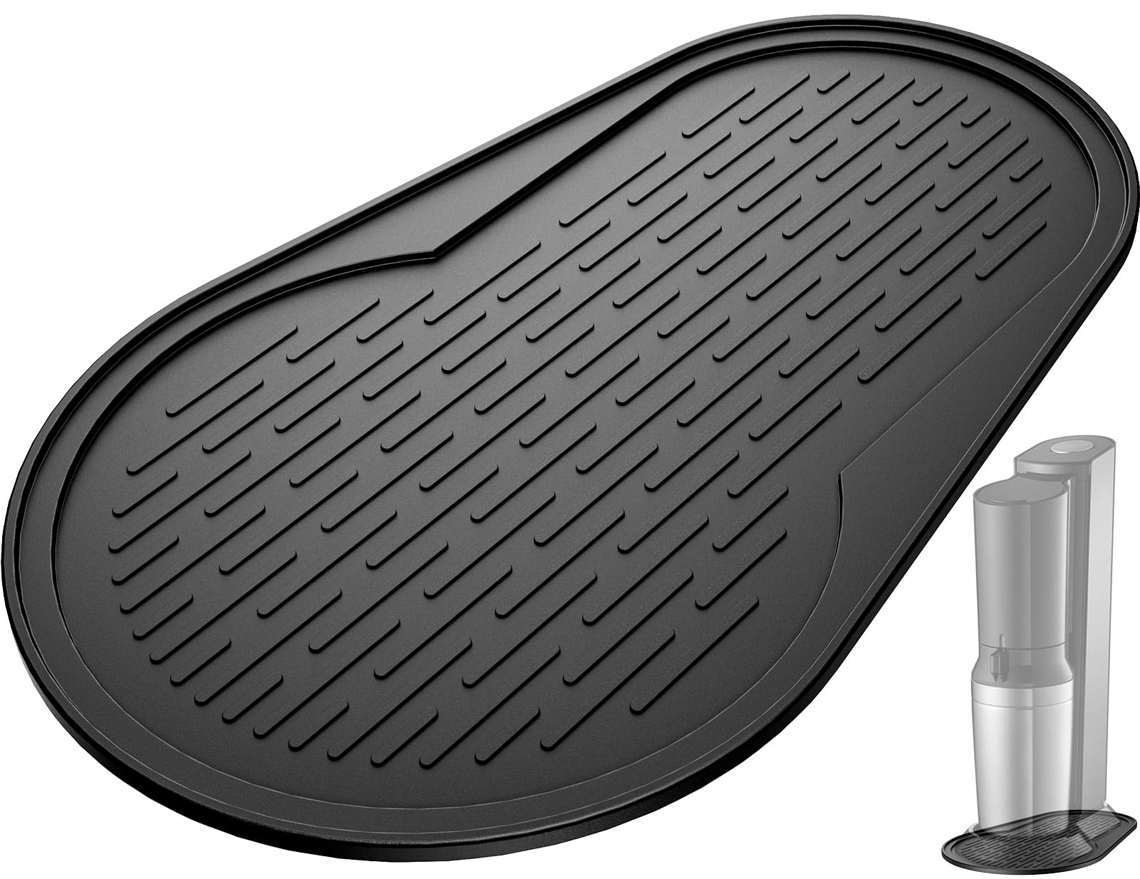 Aissom Exklusives Silikonmatte kompatibel mit SodaStream Crystal3.0, perfektes Abtropfmatte Silikon, rutschfest, Stabil, Tropfmatte, Zubehör für Sodastream (Für Crystal 3.0)