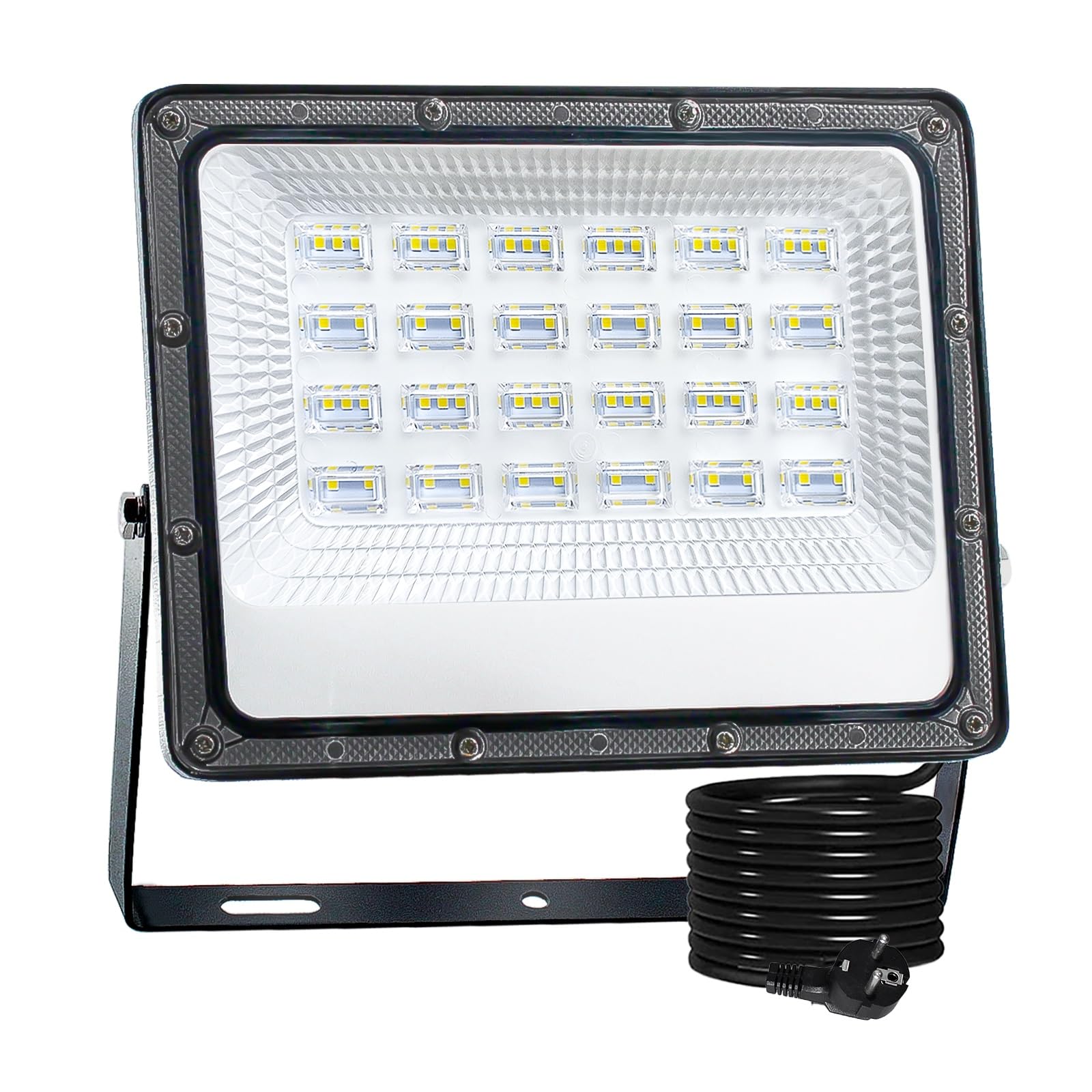 CREATESTAR Faretto Led da Esterno 50W, 5000LM Faretti Led Esterni 6500K luce bianca fredda, IP66 Impermeabile Faro Led Esterno per magazzino, garage, giardino, cortile, parcheggio, campo sportivo