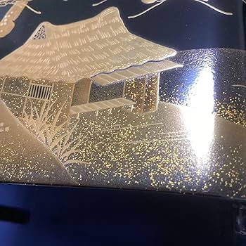 Amazon | 輪島塗 木製黒塗蒔絵山水絵 3段重 北浜宗真作 お正月 | 正月 Amazon | 輪島塗 木製黒塗蒔絵山水絵 3段重 北浜宗真作 お正月 | 正月