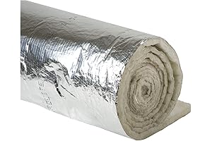 Duct Insulation R8: 1-1/2In x 48In x 25 Ft Duct Insulation Sleeve