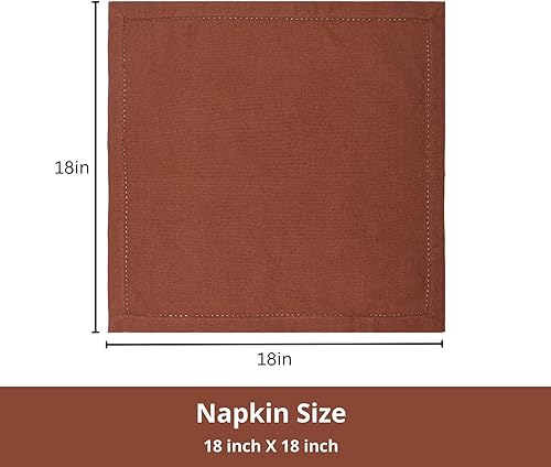 Miniatura 2 de PurpleEssences Juego de 12 servilletas de tela de vainica, 100% algodón, suaves, duraderas, lavables, ideales para eventos, bodas, Navidad, Pascua,