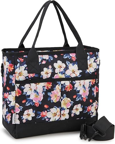 VONXURY - Lonchera térmica para mujer, bolsa de almuerzo grande de alta capacidad con correa de hombro desmontable para el trabajo, universidad,