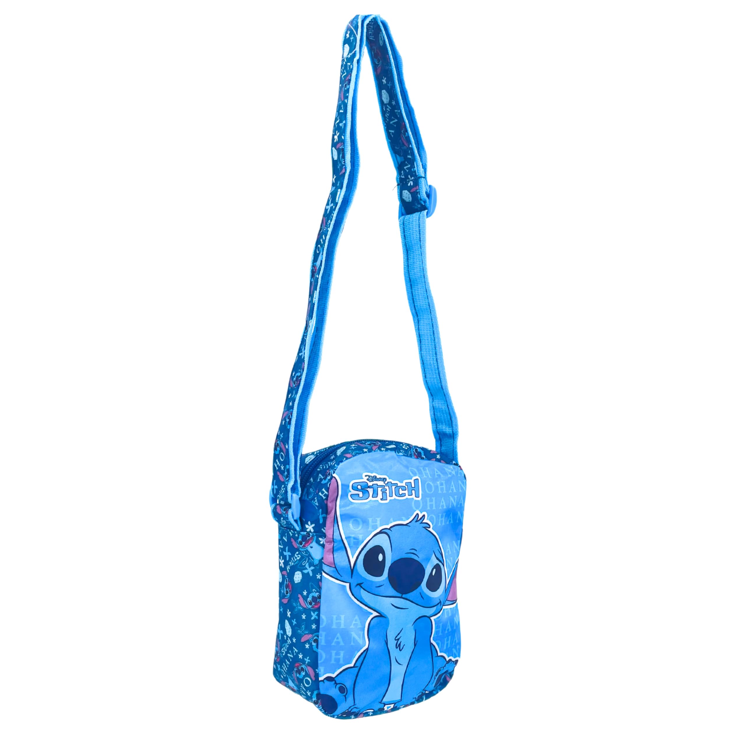 Disney Stitch Bolso para Niñas, Diseño Stitch Bandolera Bolso Ajustable, Regalo para Niñas y Adolescentes