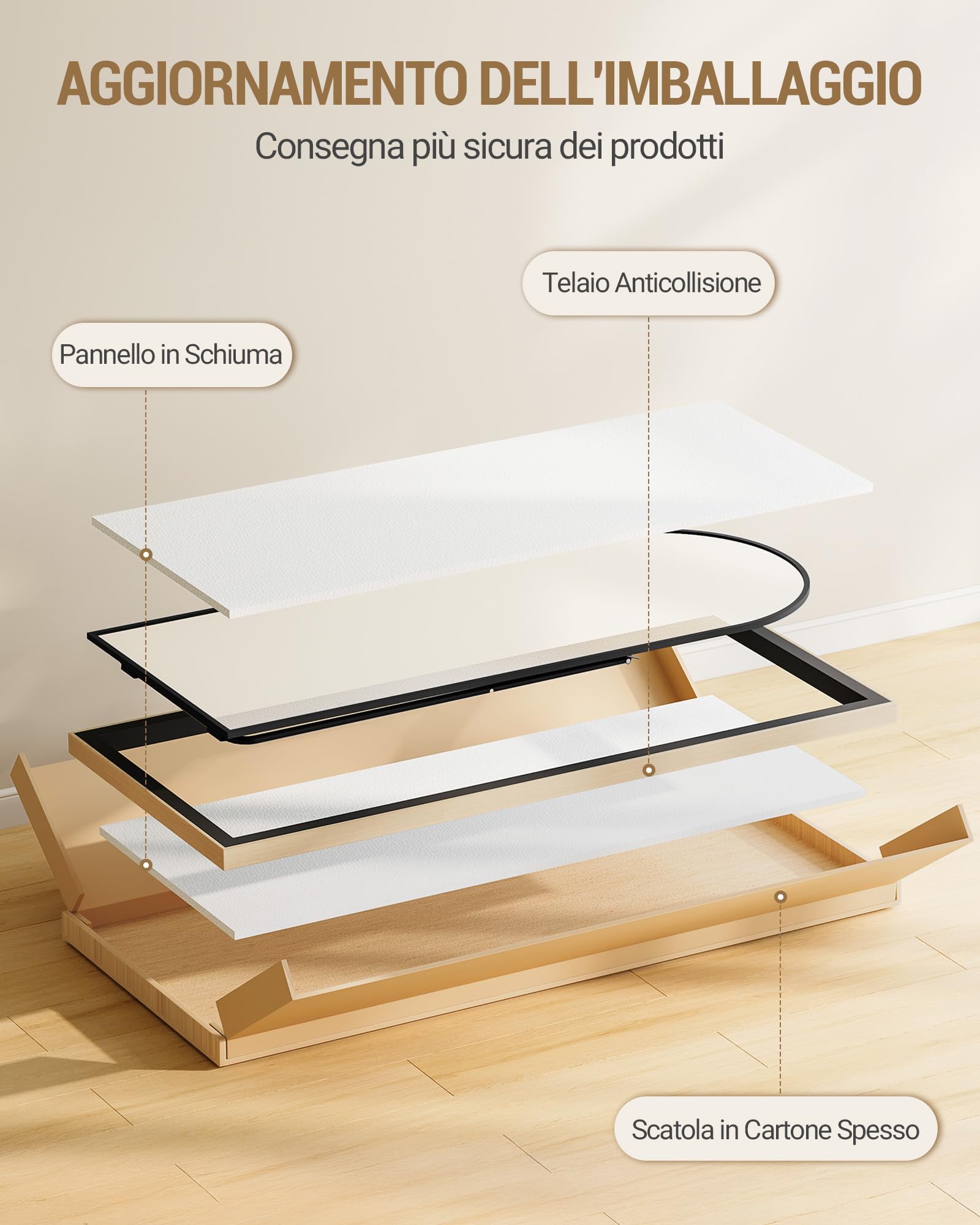 Hzuaneri Specchio a Figura Intera, 160 x 50 cm, Specchio da Terra ad Arco con Supporto, Vetro Temperato, Cornice in Lega di Alluminio, Può essere appeso al muro, Camera da Letto Soggiorno, Nero