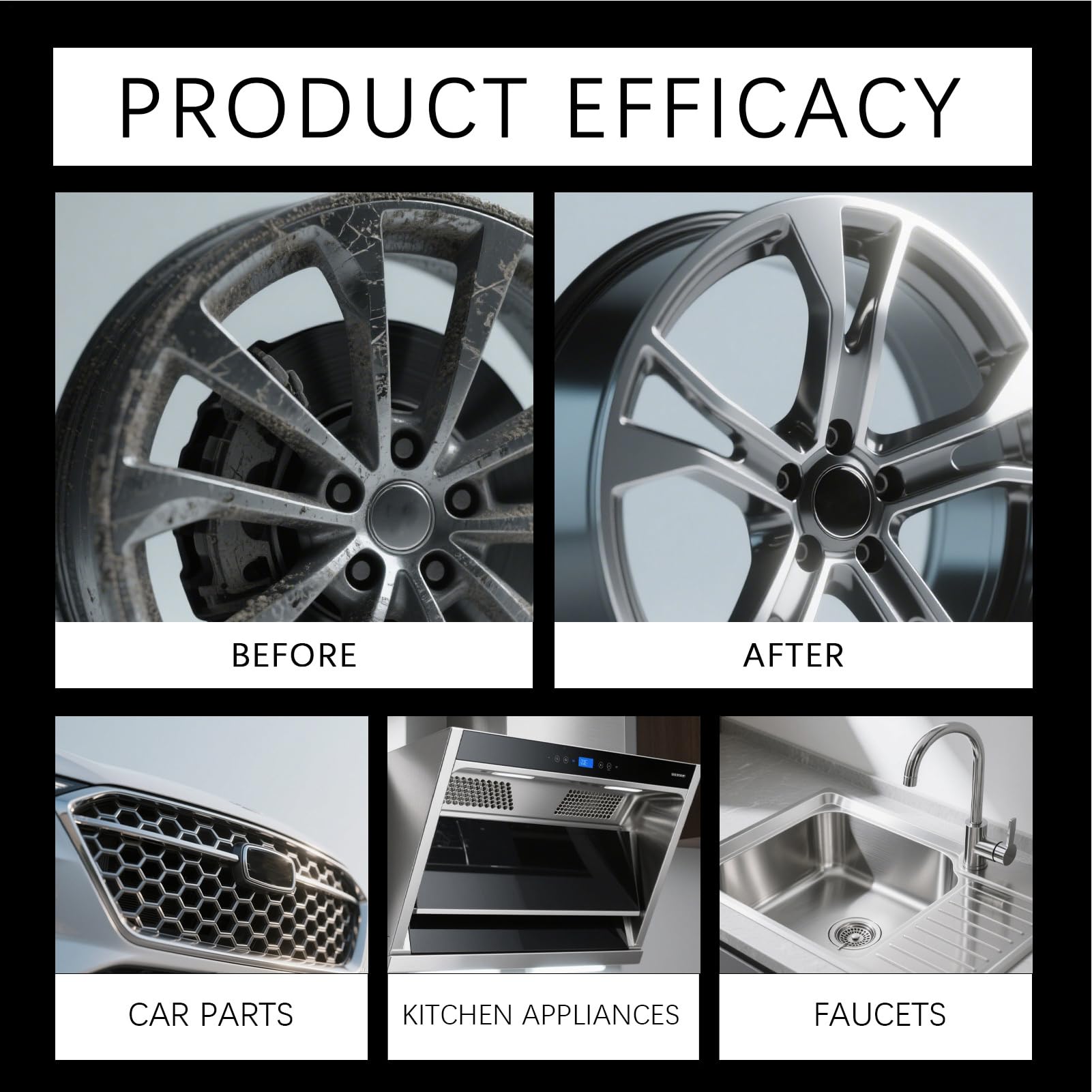 Auto Chrom- Und Metallglanz Schutzpaste Reparaturcreme Kfz-Pflege | Anlauf- und Oxidationsentferner für Chrom Schutzpaste-Reparaturcreme für Pkw, Motorrad, Boot, Wohnmobil, SUV, Zierblende,