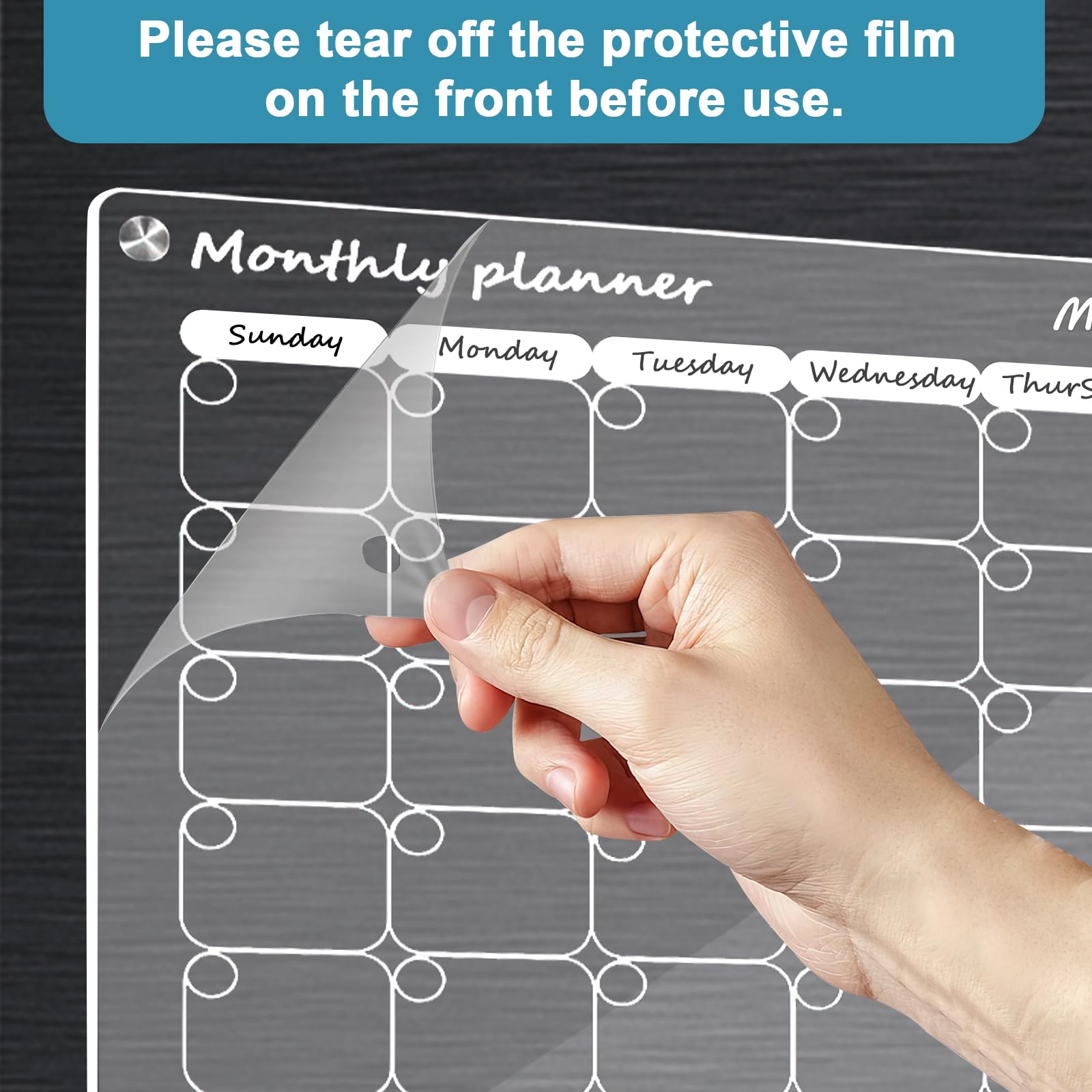 2 Pcs 40 x 30cm Reusable Monthly Weekly Planner Board - Image 4