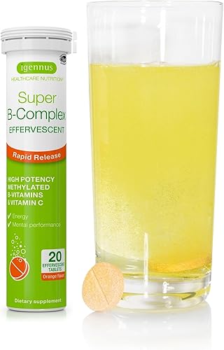 Miniatura 10 de Super B-Complex - Complejo B metilado de liberación sostenida y vitamina C folato y metilcobalamina vegano 60 tabletas pequeñas