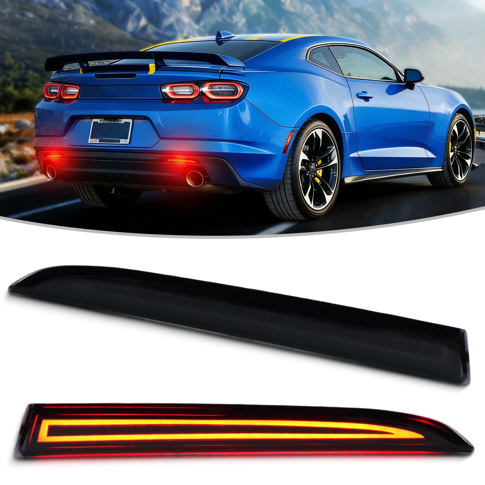 Amazon.com: BINQIGOO LED Rear Bumper Reflector Light Compatible