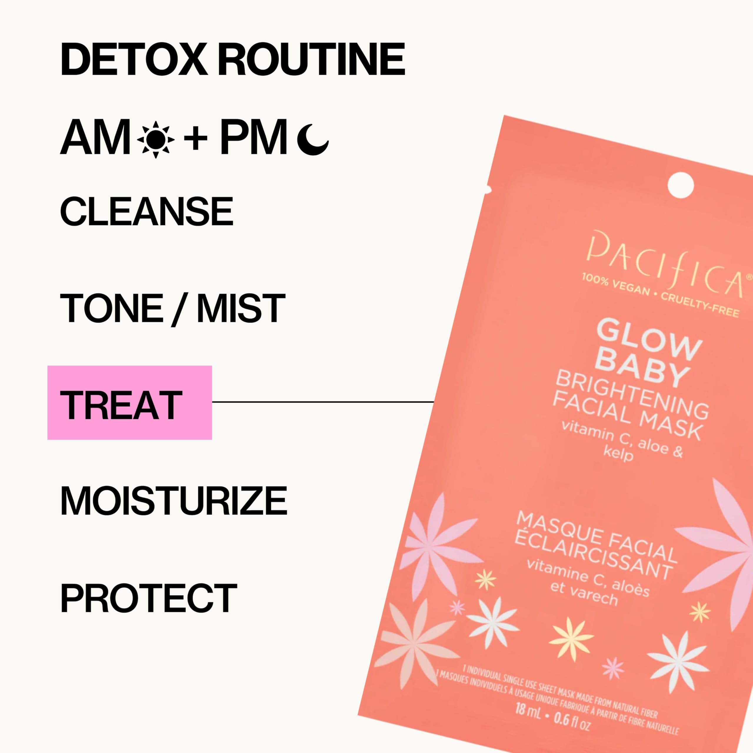 Pacifica Glow Baby Vitamin C Brightening Face Mask