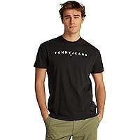 Tommy Jeans Tjm Reg Linear Logo Tee Ext Dm0Dm20744, Maglietta a Maniche Corte