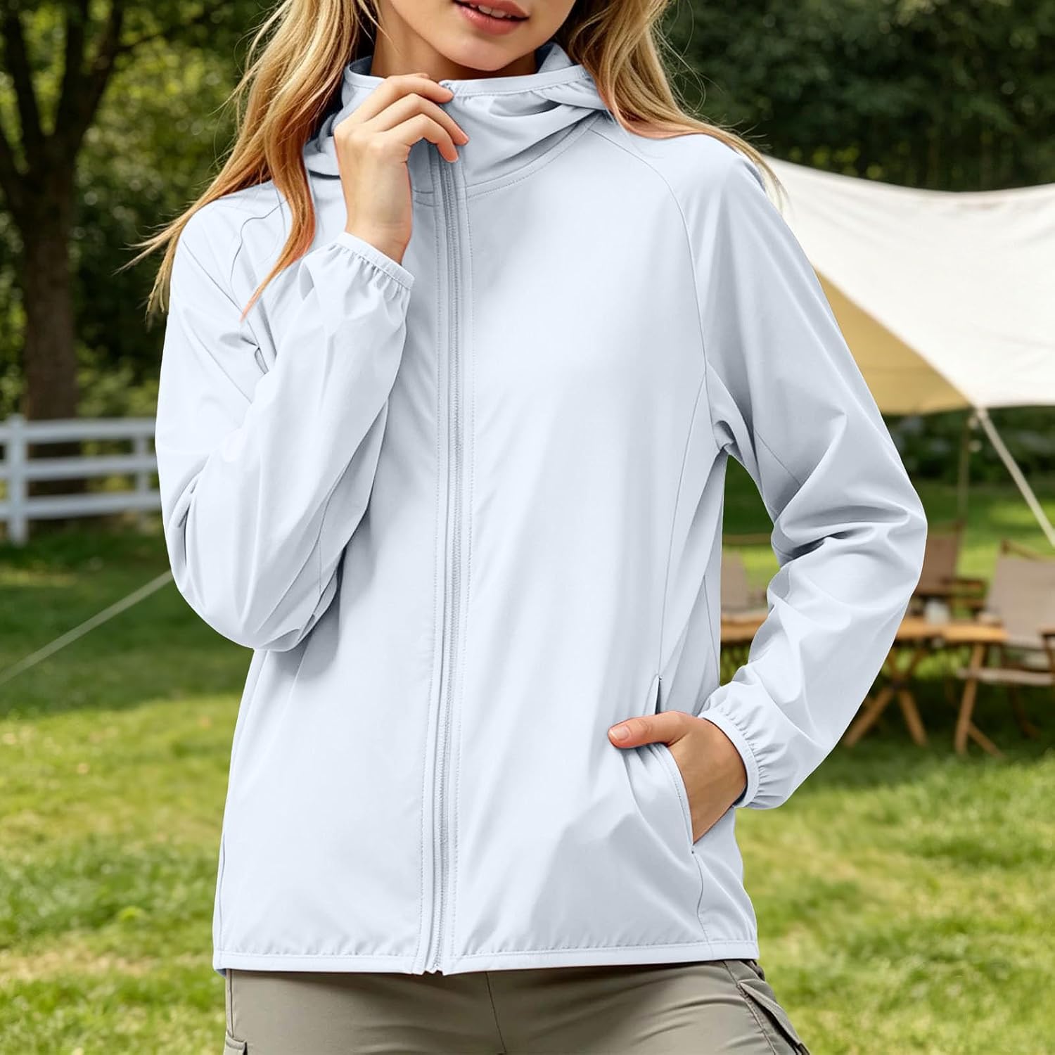 Kids Sun Protection Zip Hoodie Outdoor Fishing Jacket