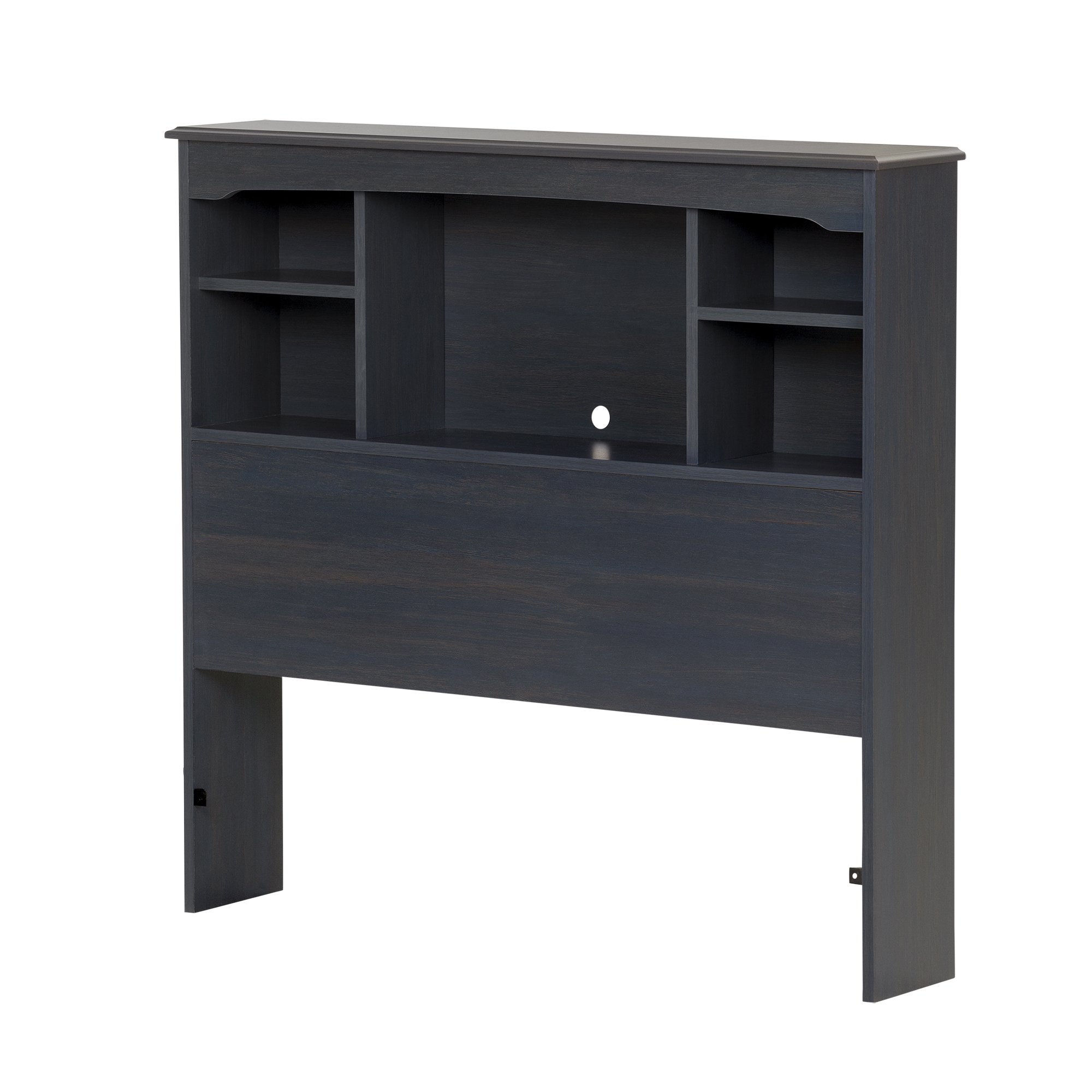 South Shore Aviron Bookcase Headboard, Twin, Blueberry