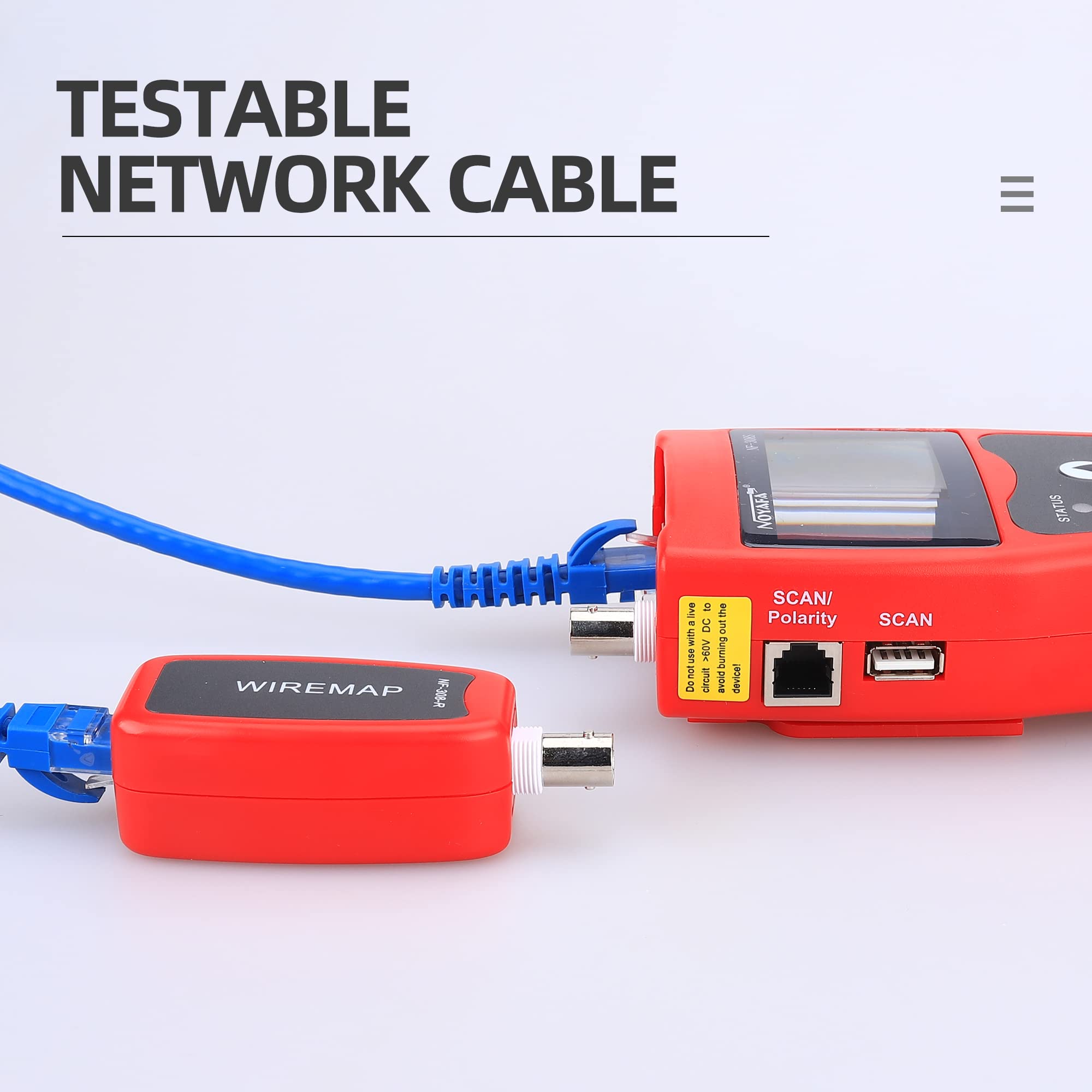nf-308 réseau téléphonique Câble audio Longueur Identifiant avec testeur de télécommande