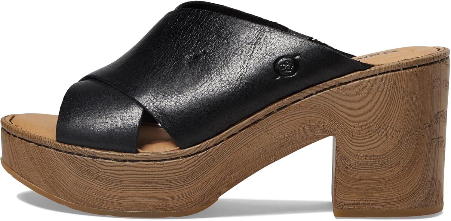 BORN Pavia Black Full Grain Leather 7 M (B)
