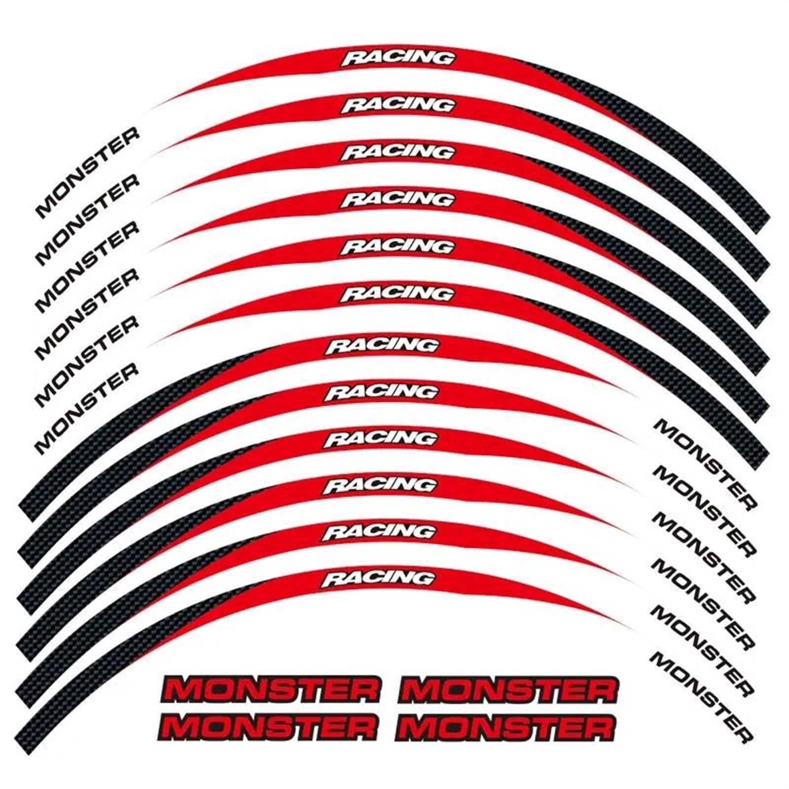 Motorcycle Wheel Stickers for Ducati for Monster 695 696 796 1100 1100S