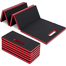 1" Foldable Thick Kneeling Pad, 5 Fold Comfortable EVA Foam Knee Pads, Waterproof Mechanic Kneeling Pad with Handle, High-Density Cushion Mat for Gardening, Workout, Exercise, Mechanic