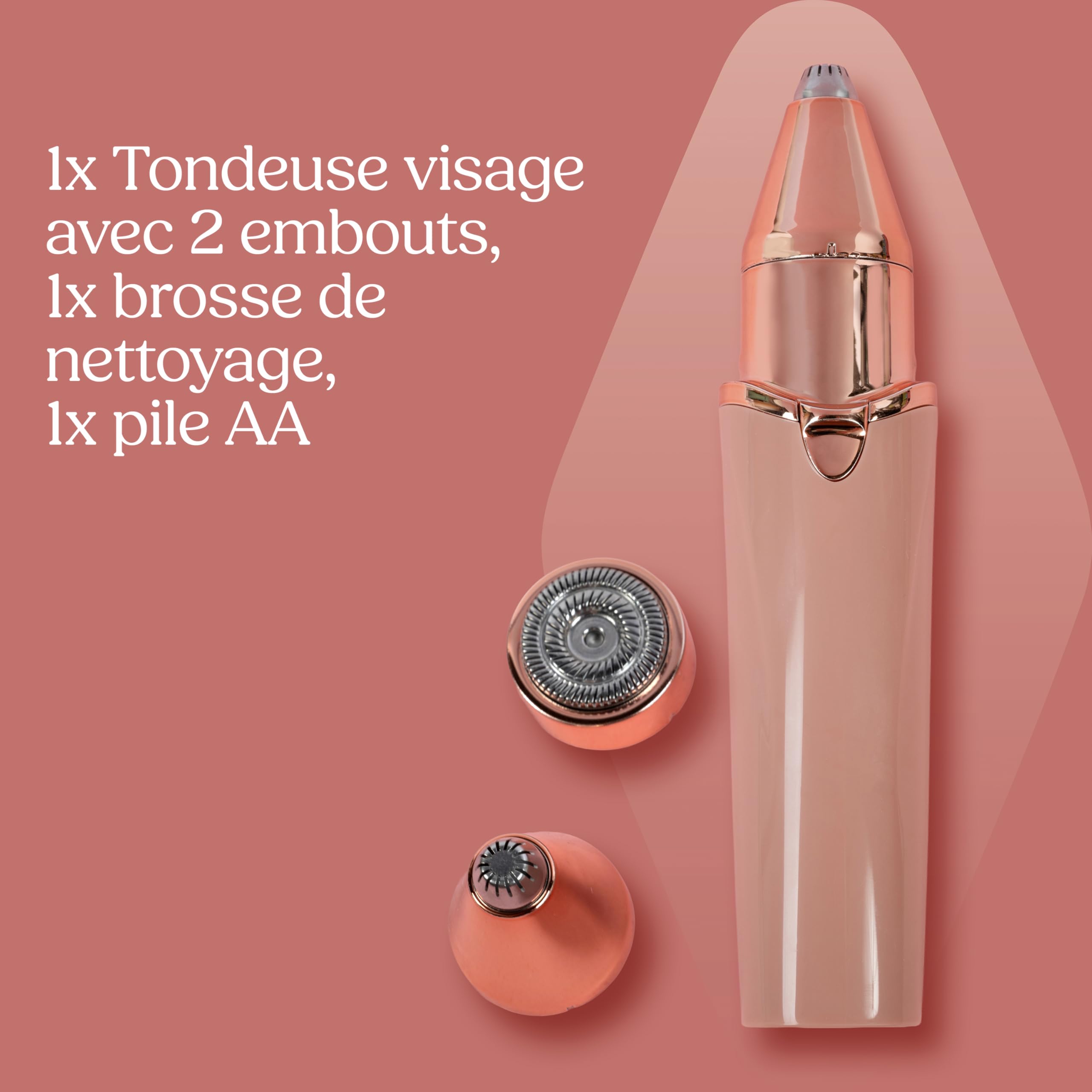 Wilkinson Sword Intuition Facial Trimmer and Styler, rasoir sourcils 2-en-1 | Tondeuse et rasoir visage multizone pour femme, aide à sculpter et à définir, compact, avec 1 brosse de nettoyage, 1 pile AA