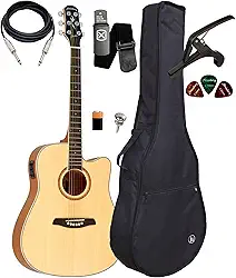 Violão Folk Eletrico Strinberg London Le30c N +kit Capa Full