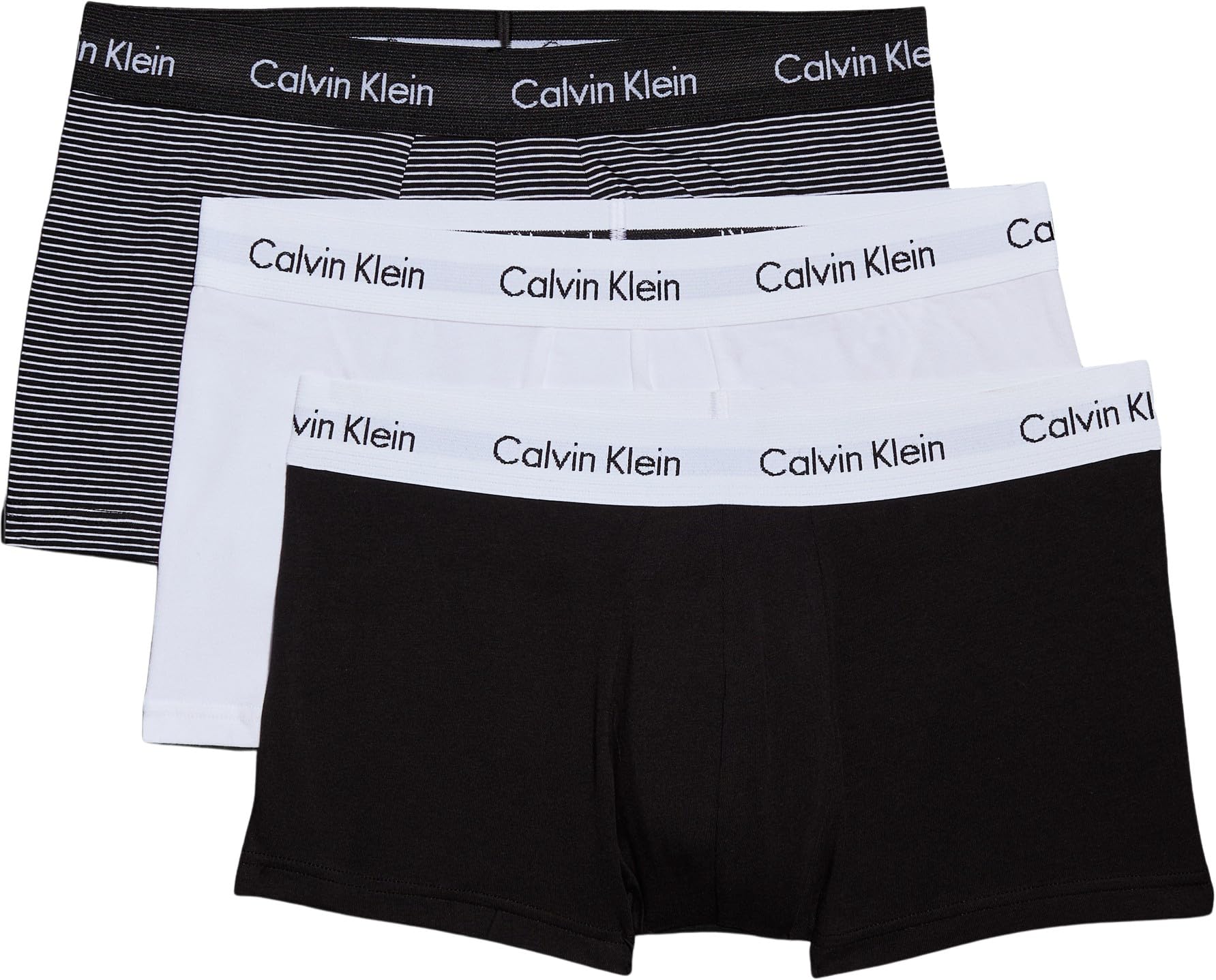 Men's 3 Pack Low Rise Trunks - Cotton Stretch Boxers