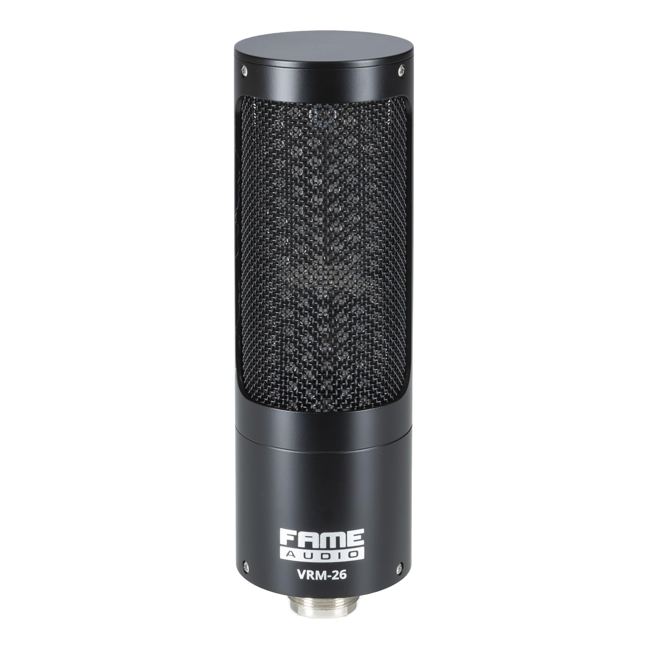 Fame Audio VRM-26 Bändchenmikrofon, Schwarz, 20-18.000Hz Frequenzbereich, 2.5 mV/Pa Empfindlichkeit, 3-pol XLR Anschluss, Acht Richtcharakteristik, Kompakte Abmessungen, Natürliche