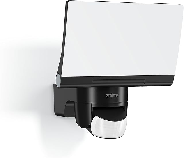 Steinel LED Spotlight XLED Home 2 SC Black, Floodlight, Bluetooth App, 13.7 W, 180° Motion Detector, 10 m Range, 1550 lm