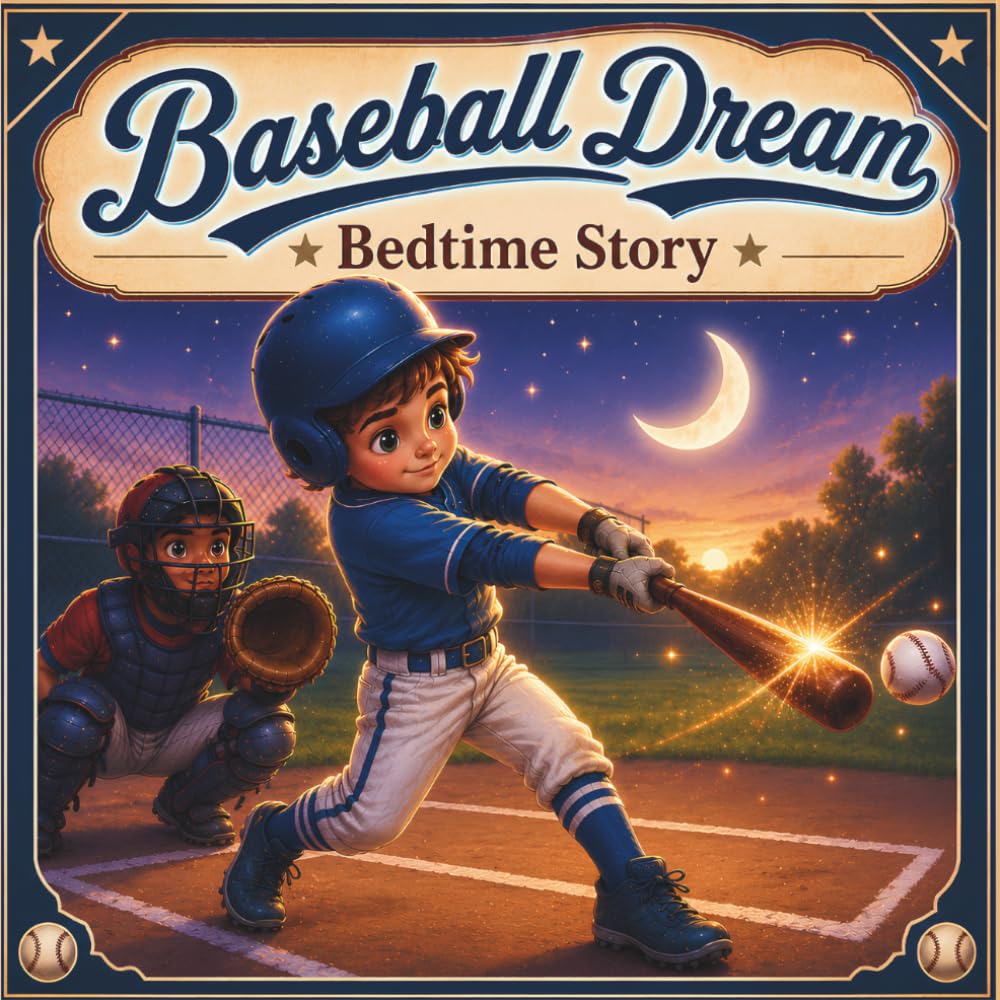 Baseball Dream Bedtime Story: An Inspirational Baseball Picture Book for Kids Ages 3–8 About Courage, Dreams, and Believing in Yourself