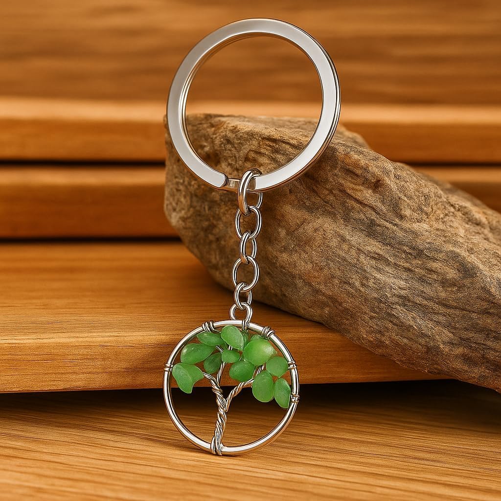 Tree of Life Keychain, Lucky Keychains Bag Charms for Women image 2