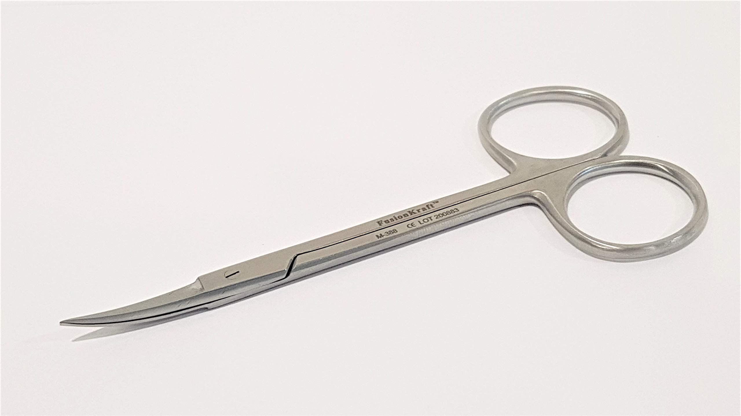 FusionKraft Iris Scissors, Curved Blades, Sharp Pointed Tips, 5" - Image 2 thumbnail