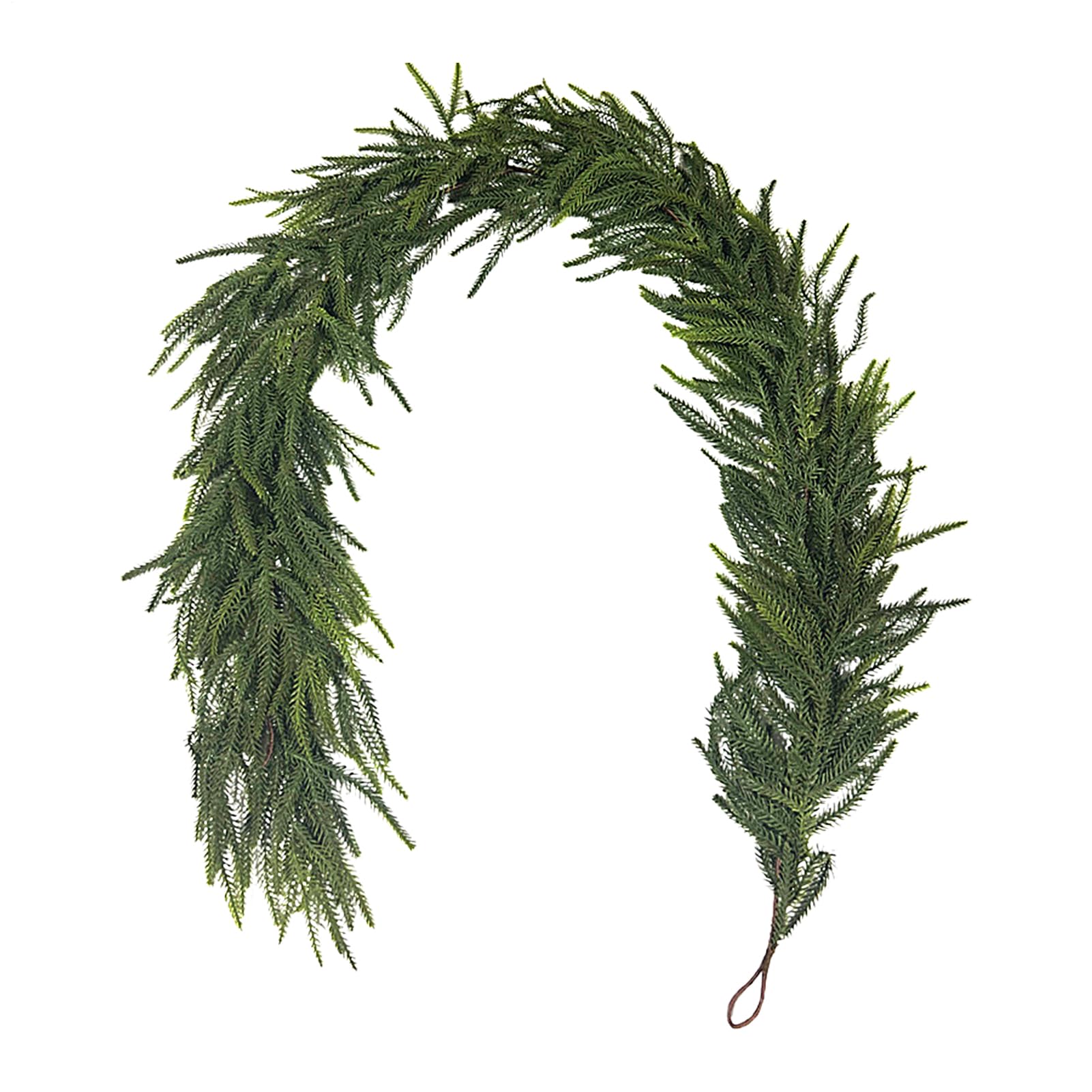 Guirlande de pin artificiel réaliste pour décoration de Noël et fêtes d'hiver