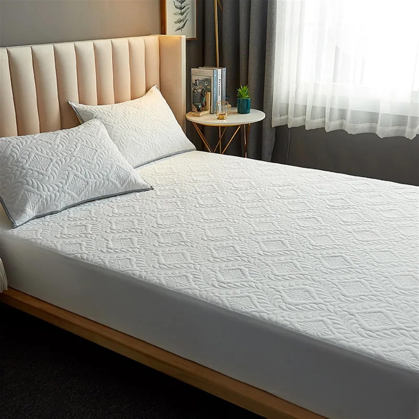 Protector Colchon Impermeable Sábana Ajustable Acolchada Gruesa Impermeable