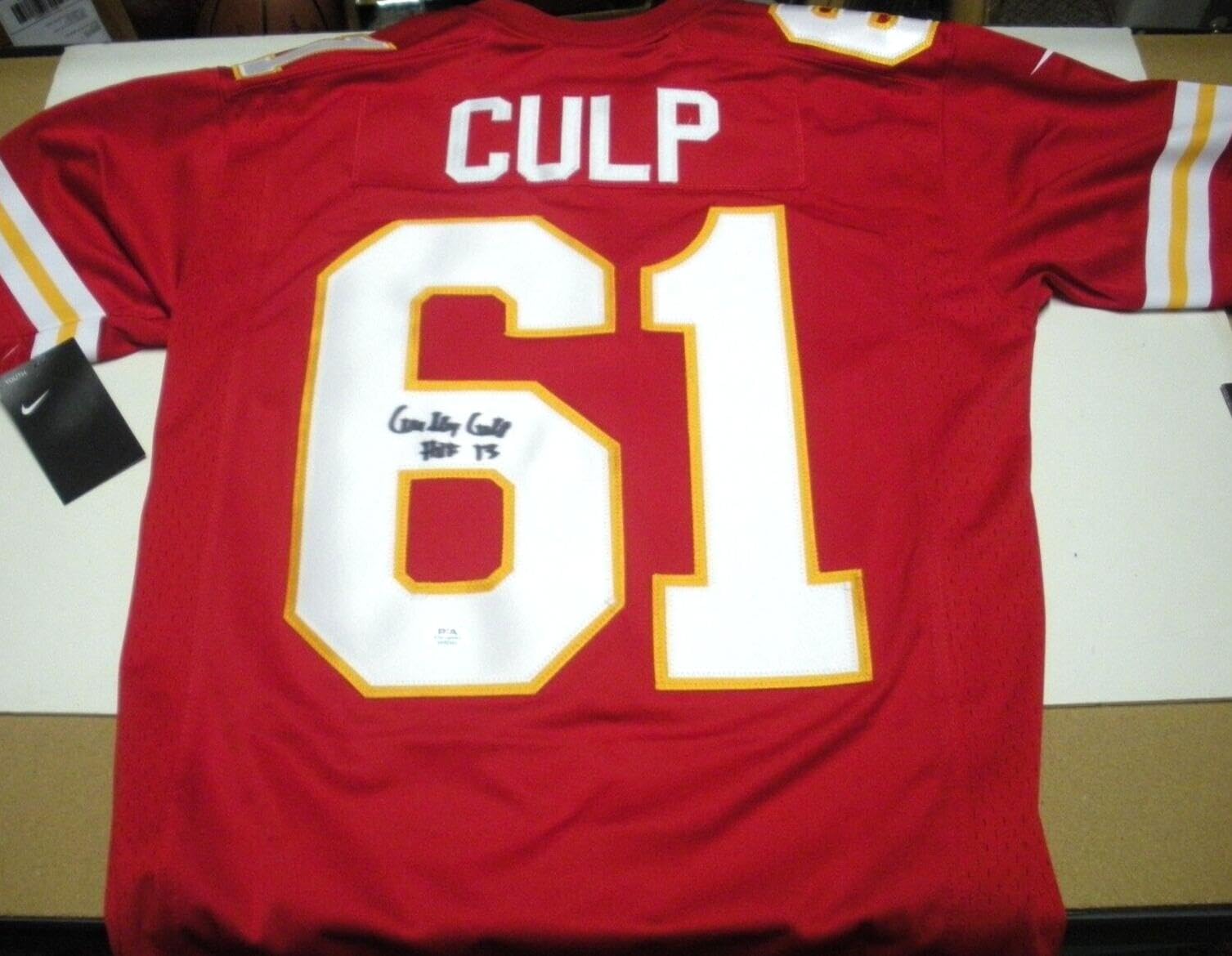 Curley Culp Kansas City Chiefs Psa/dna/coa Signed Official Licensed Nike Jersey - Autographed NFL Jerseys